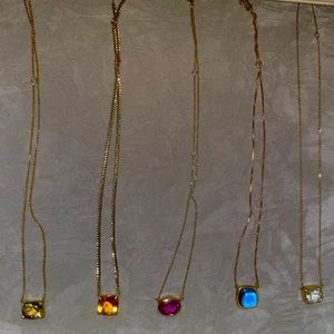 Custom pieces. All natural stones, 14k and 18k gold.